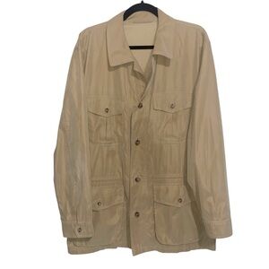 Paul Stuart Jacket Mens Size 40 Belseta Microfiber Safari Travel Made in Italy